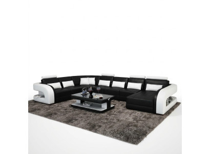 Big Żywy krajobraz Sofa z USB Couch Podkładka Narożnik Skóra Sofa Ustawić Kanapy !!