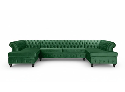 Chesterfield sofa narożnikowy z kolekcji salonu, sofa wielofunkcyjna Chesterfield Sofa.