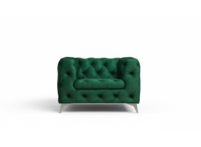 Chesterfield Fotel Luksusowa Jednoosobowa Chesterfield Podkładka Sofa Lounge Club Aksamit