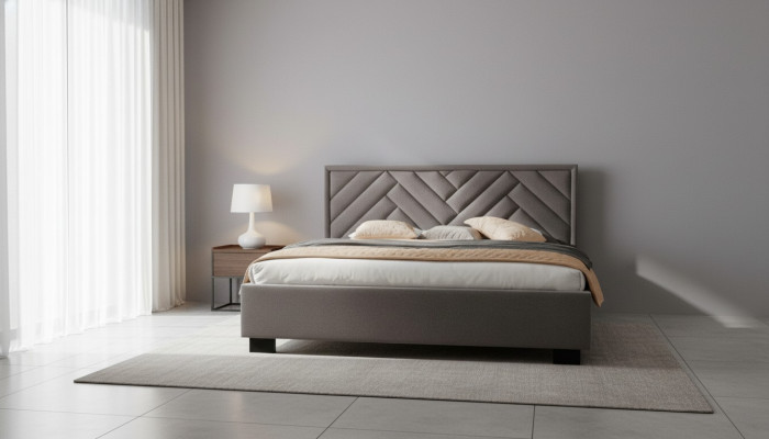 Łóżko 2x Stolik nocny 3 szt. Sypialnia Zestawy Design Luksusowe łóżko Kompletny zestaw