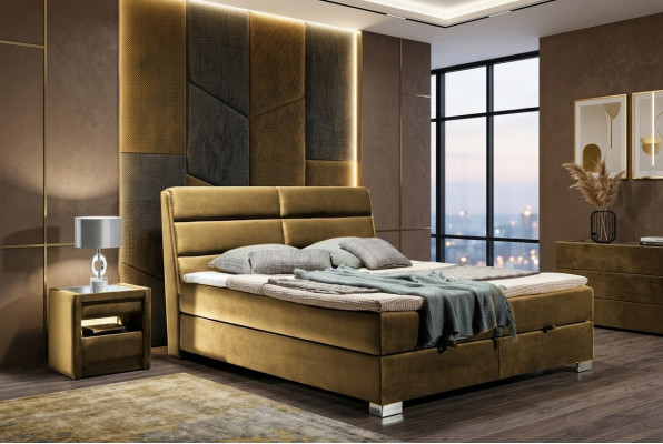 Sypialnia Luxury Box Spring Łóżko łóżka Double Meble Materiał 140 160 180 x 200cm