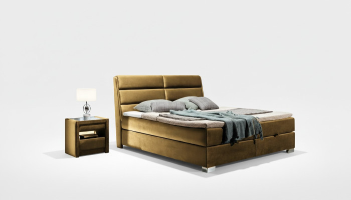Sypialnia Luxury Box Spring Łóżko łóżka Double Meble Materiał 140 160 180 x 200cm