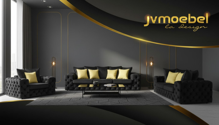 Chesterfield Design Living Room Zestaw sofowy Meble Kanapa 321 miejsce do siedzenia
