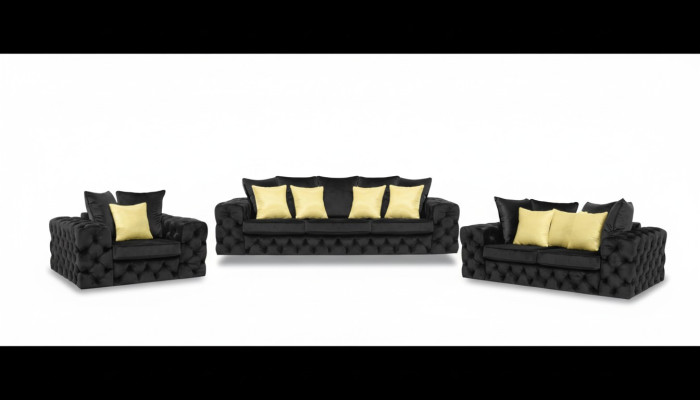 Chesterfield Design Living Room Zestaw sofowy Meble Kanapa 321 miejsce do siedzenia