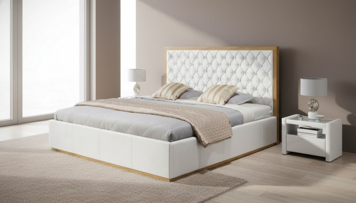 Łóżko Włókiennicze Sypialnia Design Meble Modern Luxury rama łóżka 140x200