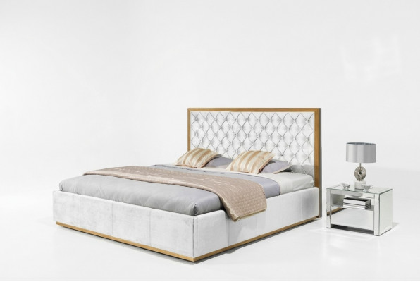 Łóżko Włókiennicze Sypialnia Design Meble Modern Luxury rama łóżka 140x200