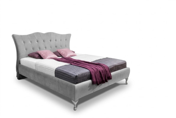 Classic Sypialnia łóżko Włókiennicze Łóżko Materiał Chesterfield 140x200 Podwójne łóżko