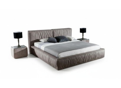 Luksusowe designerskie Łóżko dla Sypialni Aksamit z pokryciem Meble do łóżka Materiał Włókienniczy Nowość