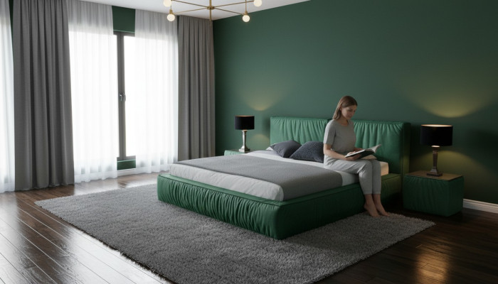 Design bed Sypialnia Zestawy Łóżko 2x Stolik nocny Classic Luxury Meble