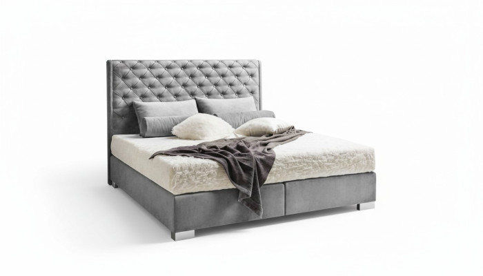 Chesterfield Box Spring Łóżko Włókiennicze Sypialnia Meble Moderne łóżka Materiał Nowość