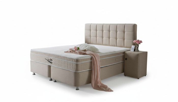 Noble box spring Zestaw 3-częściowy Stolik nocny Meble Luxus Sypialnia