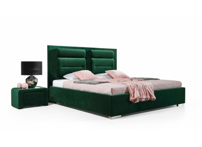 Luksusowe łóżko Box Spring Double Design Materiał Hotel Green bed Sypialnia Meble