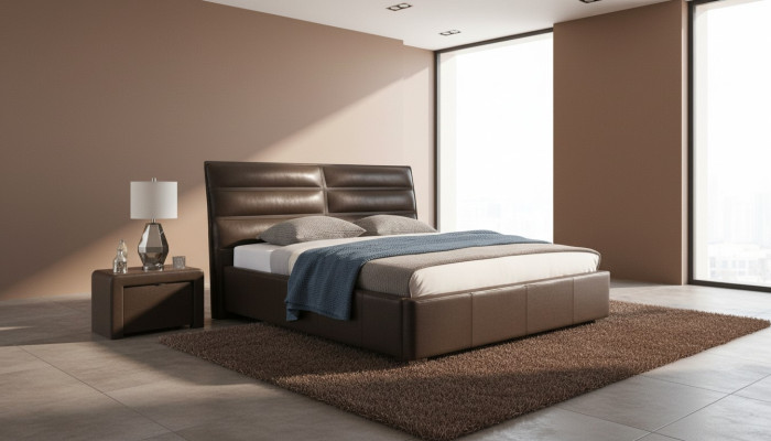 Meble Luksusowe Nowoczesne łóżko Podkładka Rama łóżka Sypialnia Design 160x200 Nowość