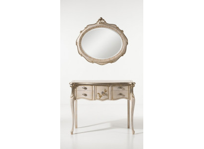 Meble Style Baroque Stół konsolowy Stolik ścienny Tabela Kredens Classic Prawdziwe drewno