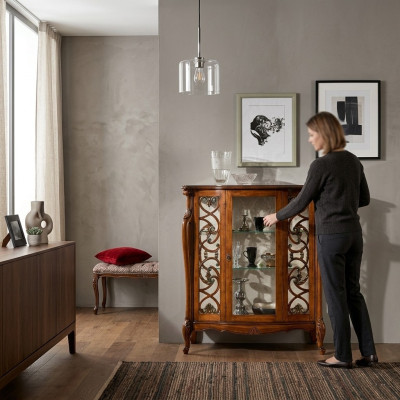 Design Meble Drewno Luksusowy Styl Klasyczny Barokowy Gablota Włoskie Meble Kredens