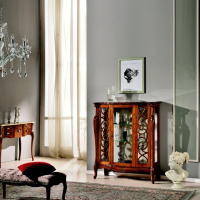 Design Meble Drewno Luksusowy Styl Klasyczny Barokowy Gablota Włoskie Meble Kredens