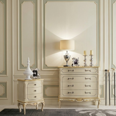 Design Meble Style Classic Luxury xxl Kredens Białe Drewno Luxury Italian