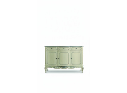 Design Meble Style Classic Kredens Biały Komoda Drewno Włoskie