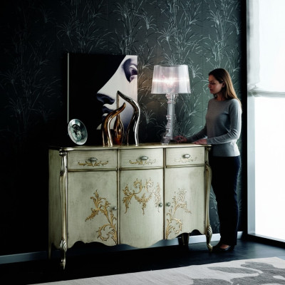 Design Meble Styl Barokowy Kredens Kredens Luksusowy Kredens Drewno Włochy