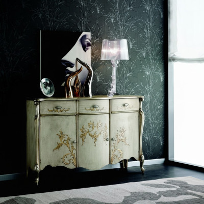 Design Meble Styl Barokowy Kredens Kredens Luksusowy Kredens Drewno Włochy