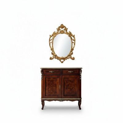 Designerskie Drewno Włoskie Meble Design Meble Style Baroque 2-częściowe Kredens