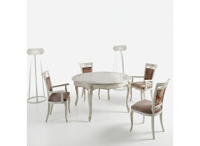 Włoskie Meble Stół obiadowy Drewno Luksusowy Tabela Design stoły jadalnia 140x79cm