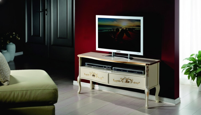 Design Kredens pod telewizor Szafa rtv Meble włoskie Salon Drewno Meble