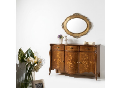 Design Meble Style Baroque Kredens Szafa Brown Design Luxury Drewno