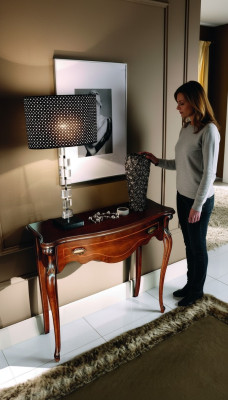Drewno Włoskie Meble Stół konsolowy Brązowe Meble Styl Barokowy Design Meble Nowe