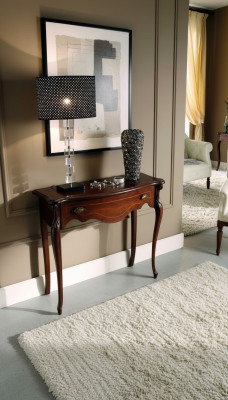 Drewno Włoskie Meble Stół konsolowy Brązowe Meble Styl Barokowy Design Meble Nowe