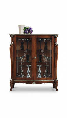 Chic Design Meble Luksusowe Drewno Gablota Style Antyk Barokowa Szafa Włoskie Kredens