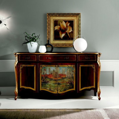 Design Meble Luksusowy Barokowy Bufet Kredens Kredens xxl Design Włoski Nowy