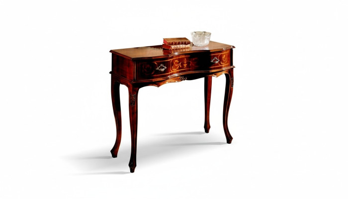 Drewno Włoskie Meble Stół konsolowy Konsole Brown Meble Style Baroque Design