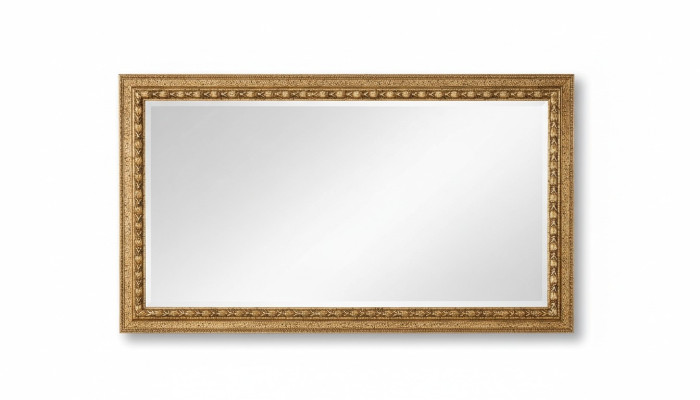 Gold Lustro Design luksusowe xxl połysk ścienne Drewno Rama Baroque Style Włochy Nowy