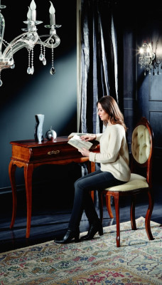 Design Meble Stół konsolowy Brązowe Meble Styl Barokowe Drewno Włoskie Meble Nowe