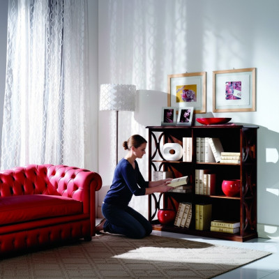 Projektant Luxury Szafki Półka na książki Brown Classic Drewno Italian