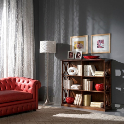 Projektant Luxury Szafki Półka na książki Brown Classic Drewno Italian