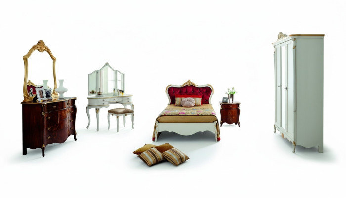 Italian Meble Design Luksusowe łóżko Podwójne łóżko Style Łóżko barokowe Classic