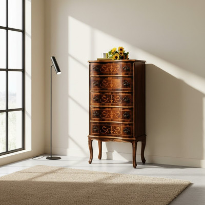Wąska szafka wysoka Kredens Sleep Living Kredens Pokój Komody