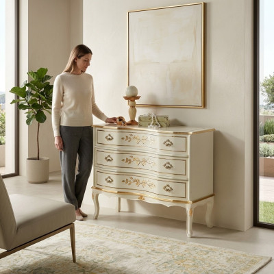 Luxury Design Szafa Prawdziwe drewno Meble Komody Szafa Barokowy Włoski