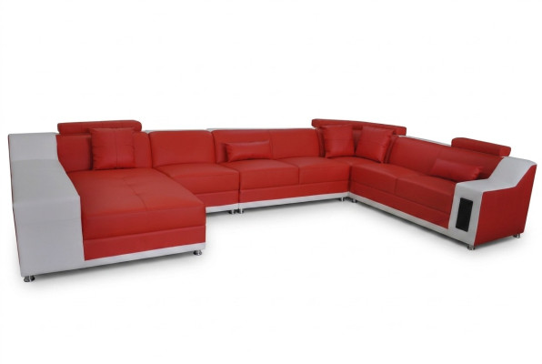Living Skóra Sofa Krajobrazowa z USB, Podkładka Ustawić Sofy Siedziba Obcios Nowość