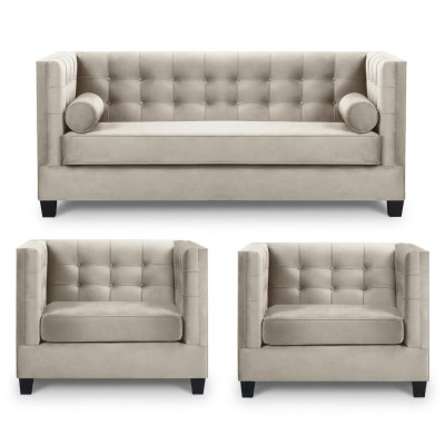 Sofa rozkładana Taupe Fotel Kreative Meble Włókienniczy Materiał Nowa Sofa do Salonu