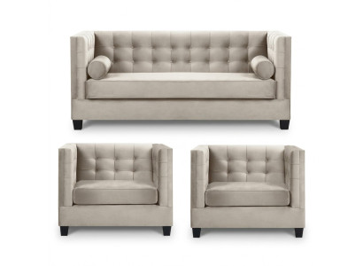 Sofa rozkładana Taupe Fotel Kreative Meble Włókienniczy Materiał Nowa Sofa do Salonu