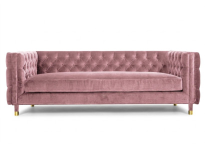 Różowa Sofa Chesterfield Creative Meble 4 miejsce do siedzenia Nowe duże kanapy xxl