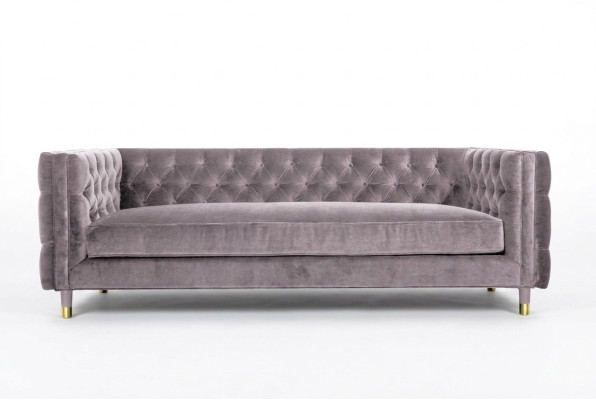 Sofa Chesterfield Taupe Meble 4 miejsce do siedzenia Nowa xxl Big Włókienniczy Materiał Kanapy Podkładka