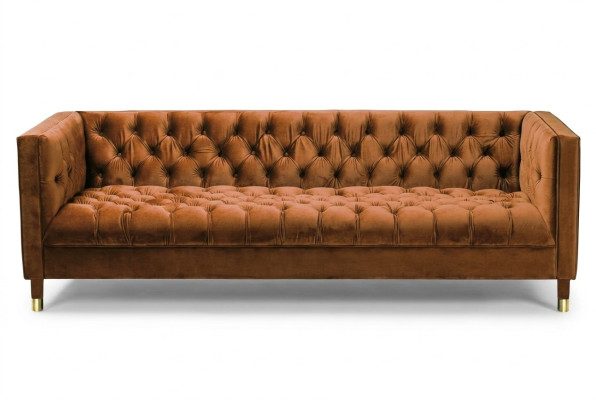 OrangesSofa Chesterfield Couch Włókienniczy Material Couchen Luxus Meble 4-miejsce siedzące