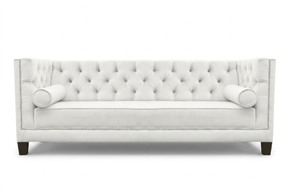 Trzyosobowy Materiał Pokój dzienny Biały Kanapy Podkładka Sofa Sofy Sofa Chesterfield
