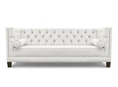 Trzyosobowy Materiał Pokój dzienny Biały Kanapy Podkładka Sofa Sofy Sofa Chesterfield