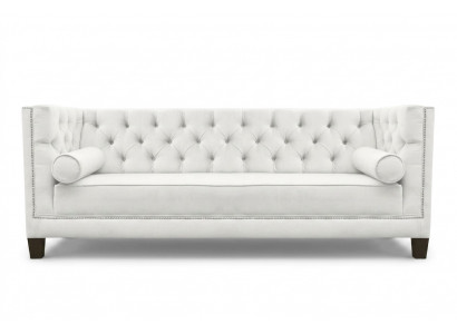 Trzyosobowy Materiał Pokój dzienny Biały Kanapy Podkładka Sofa Sofy Sofa Chesterfield