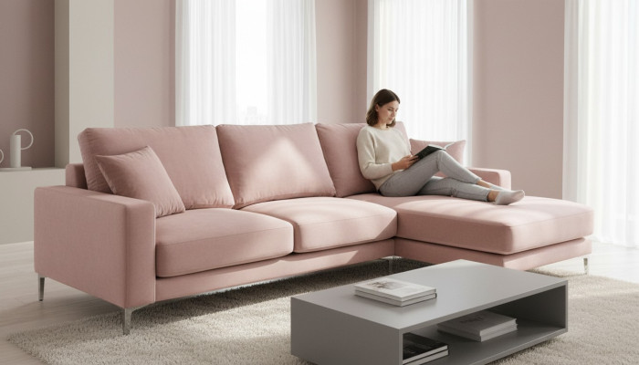 Rosa Narożnikowa kanapa Materiał Projekt Salonu Kanapy Podkładka Sofa Sofy Zestaw narożny Nowość